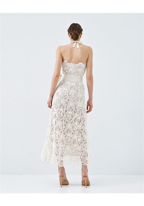Abito tubino in pizzo ACCESS fashion | 63-3399-411OFF WHITE